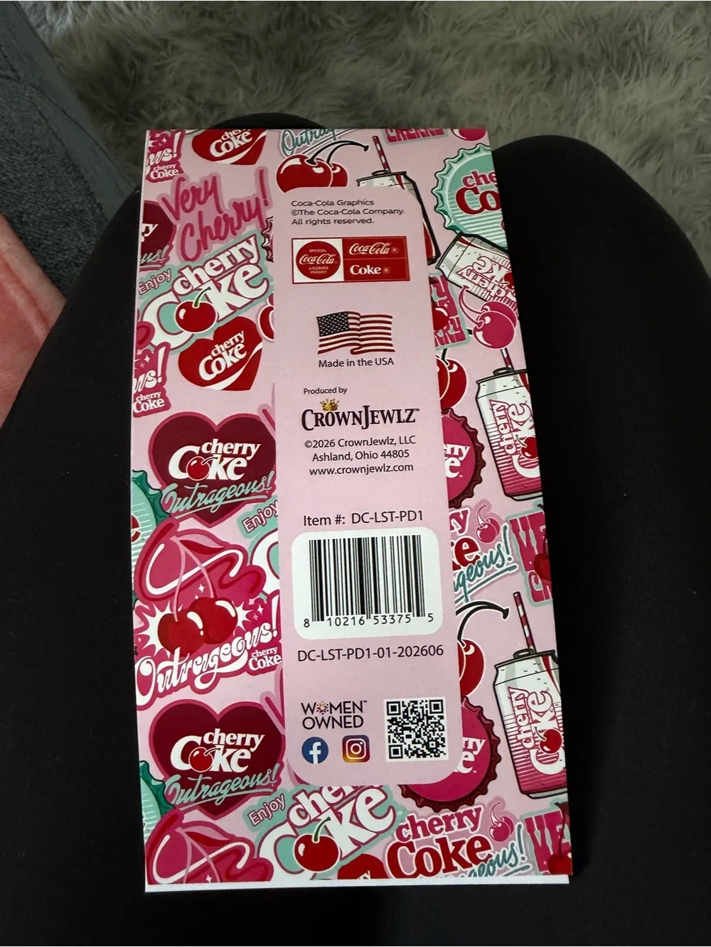 NWT cherry coke lined notebook 1 count brand new perfect condition